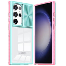 For Samsung Galaxy S24+ Plus Case Rear Lens Sliding Cover Rugged Clear Back