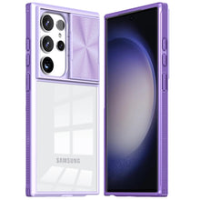 For Samsung Galaxy S24 Ultra Case Rear Lens Sliding Cover Rugged Clear Back