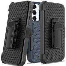 For Samsung A26 5G Case Heavy-Duty Holster Combo Lined Cover + Tempered Glass