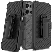 For Moto G Stylus 2025 5G Case Heavy-Duty Holster Combo Lined + Tempered Glass