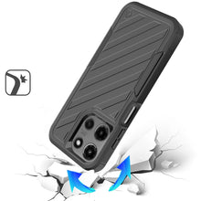 For Moto G Stylus 2025 5G Case Heavy-Duty Holster Combo Lined + Tempered Glass