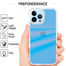 For iPhone 13 PRO Case Translucent Gradient Shockproof Hybrid Phone Cover