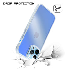 For iPhone 13 PRO Case Translucent Gradient Shockproof Hybrid Phone Cover