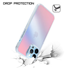 For iPhone 13 PRO Case Translucent Gradient Shockproof Hybrid Phone Cover