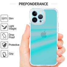 For iPhone 13 PRO Case Translucent Gradient Shockproof Hybrid Phone Cover