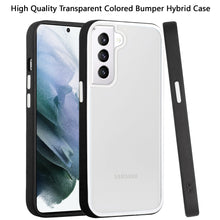 For Samsung Galaxy S22 Plus High Quality Transparent Colored Bumper Hybrid Case