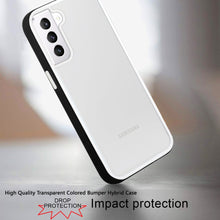 For Samsung Galaxy S22 Plus High Quality Transparent Colored Bumper Hybrid Case