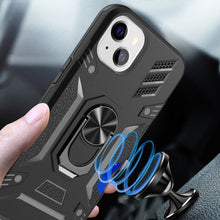 For iPhone 13 PRO Case Invisible Card Holder Magnetic Ring Stand Hybrid Cover
