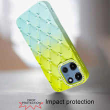 For Moto G 2025 Case Bling Diamond Pattern Padded Phone Cover + Tempered Glass