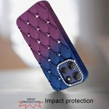 For Motorola Edge 2025 Case Bling Diamond Pattern Padded Design Phone Cover