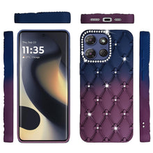 For Motorola Edge 2025 Case Bling Diamond Pattern Padded Design Phone Cover