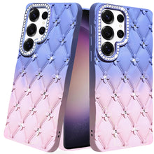 For Samsung S23 Ultra Case Bling Diamond Pattern Thick Rubber Phone Cover