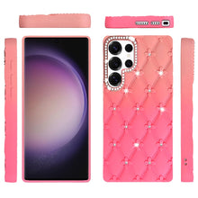 For Samsung S23 Ultra Case Bling Diamond Pattern Thick Rubber Phone Cover