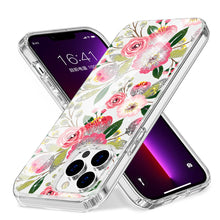 For iPhone 14 PRO Case Beautiful Laser Clear Glitter Design Hybrid Phone Cover