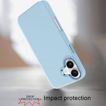 For iPhone 16 Plus 6.7in Case Premium Soft Rubber Silicone Cover +Tempered Glass