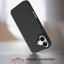 For iPhone 16 6.1inch Case Premium Soft Rubber Silicone Cover + Tempered Glass