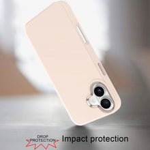 For iPhone 16 6.1inch Case Premium Soft Rubber Silicone Cover + Tempered Glass