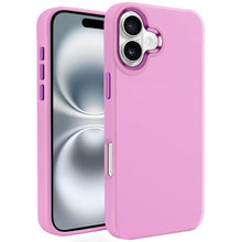 For iPhone 16 6.1inch Case Premium Soft Rubber Silicone Cover + Tempered Glass