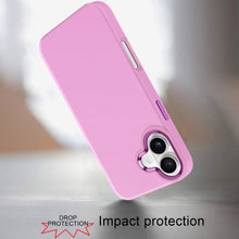 For iPhone 16 6.1inch Case Premium Soft Rubber Silicone Cover + Tempered Glass