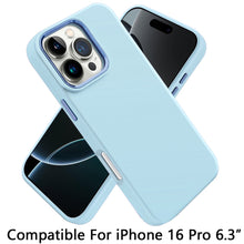 For iPhone 16 Pro 6.3in Case Premium Soft Rubber Silicone Cover + Tempered Glass