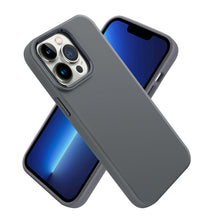 For iPhone 11 6.1 in. Case Premium Soft Rubber Silicone Cover + Tempered Glass