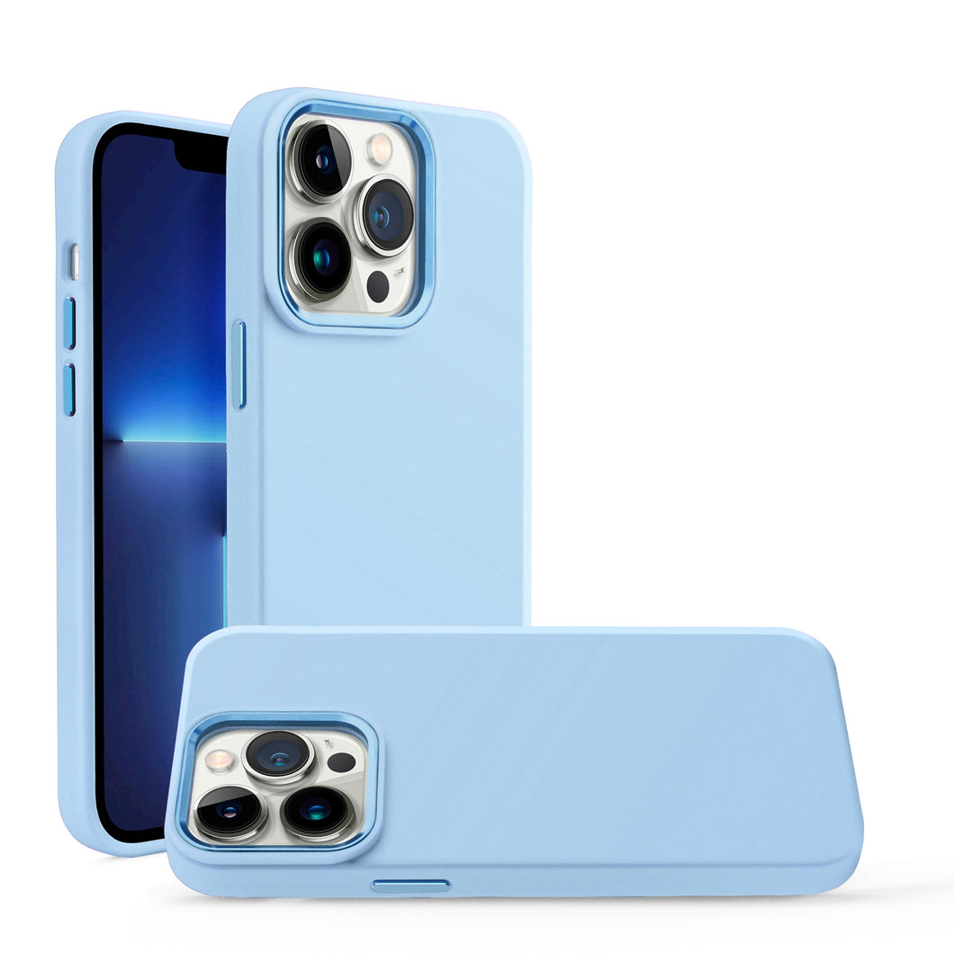 For iPhone 14 PRO MAX Case Premium Soft Rubberized Silicone Cover Metal Buttons