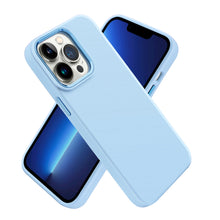 For iPhone 11 6.1 in. Case Premium Soft Rubber Silicone Cover + Tempered Glass