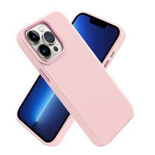 For iPhone 11 6.1 in. Case Premium Soft Rubber Silicone Cover + Tempered Glass