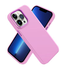 For iPhone 12/12 Pro Case Soft Rubberized Silicone Metal Buttons +Tempered Glass