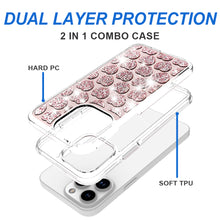 For iPhone 15 Pro Max Case Shimmering Bling Hybrid Cover + 2 Screen Protectors