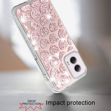 For Moto G Stylus 5G 2024 Case Dual Layer Shimmer Bling Hybrid + Tempered Glass