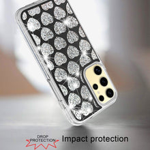 For Samsung Galaxy S24 Case Dual Layer Shimmering Bling Hybrid Phone Cover