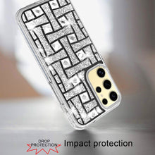 For Samsung Galaxy S24 Ultra Case Dual Layer Shimmering Bling Hybrid Phone Cover
