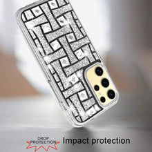 For Samsung Galaxy S24 Case Dual Layer Shimmering Bling Hybrid Phone Cover