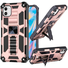 For iPhone 13 (6.1") Case Machine Magnetic Shockproof Kickstand Phone Cover
