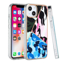 For iPhone 13 PRO Case Geometric IMD No Fade Design Shockproof Phone Cover