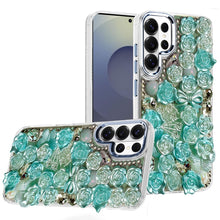 For Samsung S26 Ultra Case Roses Arrangement 3D Bling Cover + Tempered Glass