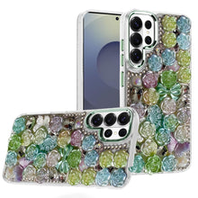 For Samsung S26 Ultra Case Roses Arrangement 3D Bling Cover + Tempered Glass