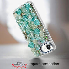 For iPhone 16e Case Roses Arrangement 3D Bling Phone Cover + Tempered Glass