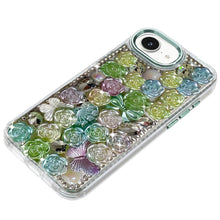 For iPhone 16e Case Roses Arrangement 3D Bling Phone Cover + Tempered Glass