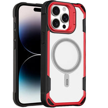 For iPhone 14 PRO MAX 6.7 in. Case Rugged Magnetic Circle Rear Camera Lens Stand