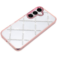 For Samsung S26+ Plus Case Gem Bling Diamond Pattern Cover + Tempered Glass