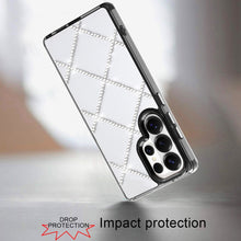 For Samsung S26 Ultra Case Gem Bling Diamond Pattern Cover + Tempered Glass