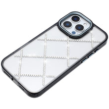 For iPhone 13 Pro Max 6.7 inch Case Gem Bling Diamond Pattern Rhinestone Cover