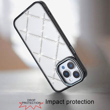 For iPhone 13 Pro Max 6.7 inch Case Gem Bling Diamond Pattern Rhinestone Cover