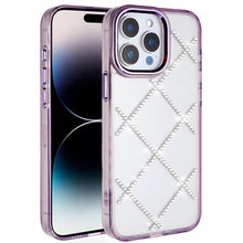 For iPhone 13 Pro Max 6.7 inch Case Gem Bling Diamond Pattern Rhinestone Cover