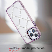 For iPhone 13 Pro Max 6.7 inch Case Gem Bling Diamond Pattern Rhinestone Cover