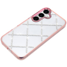 For Samsung S25 FE Case Crystal Gem Bling Diamond Pattern Cover + Tempered Glass