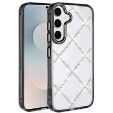 For Samsung S26 6.3" Case Gem Bling Diamond Pattern Cover + Tempered Glass