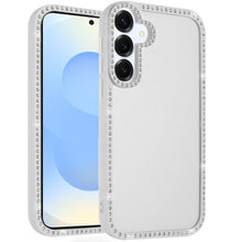 For Samsung S25/S24 Case Bling Front and Back Border Trim Cover + Tempered Glass